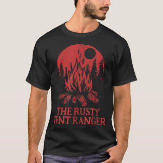 De Rusty Tent Ranger Camping Friends Camper Buddy T-shirt