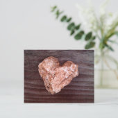 De ruwe Natuurlijke Rots van het Hart - Briefkaart (Staand voorkant)