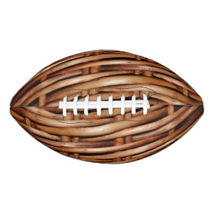 De ruwe Rieten Mand ziet eruit American Football