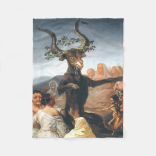 De Sabbat van de getuigen Francisco Goya Fleece Deken