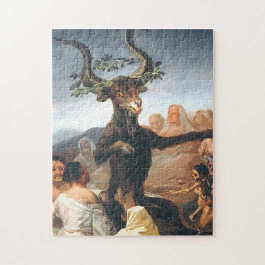 De Sabbat van heksen Francisco Goya Legpuzzel (Verticaal)