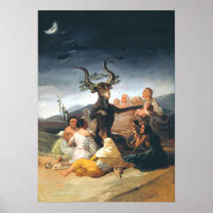 De Sabbat van heksen Francisco Goya Poster