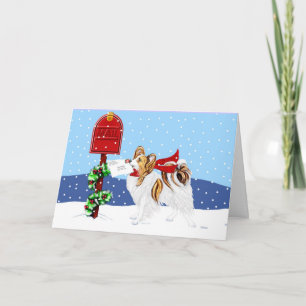 De Sabelmarter van de Post van Kerstmis van Feestdagen Kaart