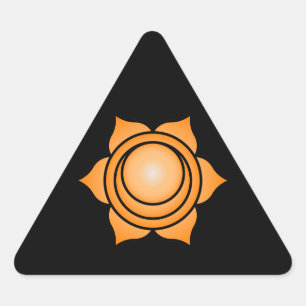 De Sacral Chakra Driehoek Sticker