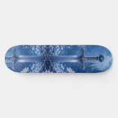 De saffier eed skateboard (Horizontaal)