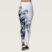 "De saffierpoëzie", Leggings van de vrouw (Achterkant)
