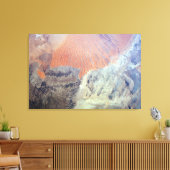 De Saharawoestijn in Algerije, Noord-Afrika. Canvas Afdruk (Insitu (Woonkamer))