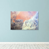 De Saharawoestijn in Algerije, Noord-Afrika. Canvas Afdruk (Insitu (Houten vloer))