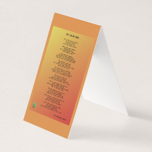 De salad Bowl vouwde Kaart