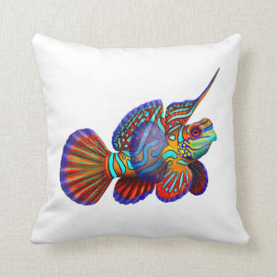 De Saltwater Aquarium Mandarin Fish Pillow Kussen