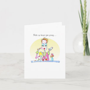 De samenstelling houdt u jonge notecard kaart