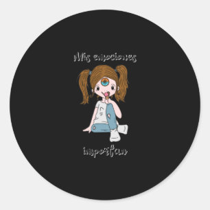 De samenstelling van mijn emoties, mijn emoties ronde sticker