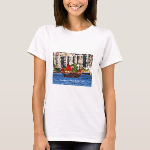 De Sampan van Hong Kong de Parel van het Oosten T-shirt