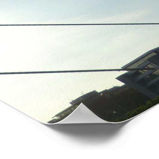 De Samuel Beckett Bridge, Dublin Poster (Hoek)