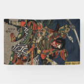 De samurai-strijders Tadanori en Noritsune Spandoek (Horizontaal)