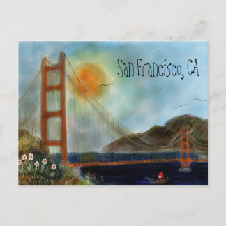 De San Francisco Golden Gate Bridge Postcars Briefkaart