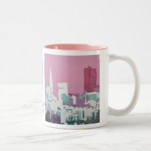 De San Francisco Skyline Tweekleurige Koffiemok