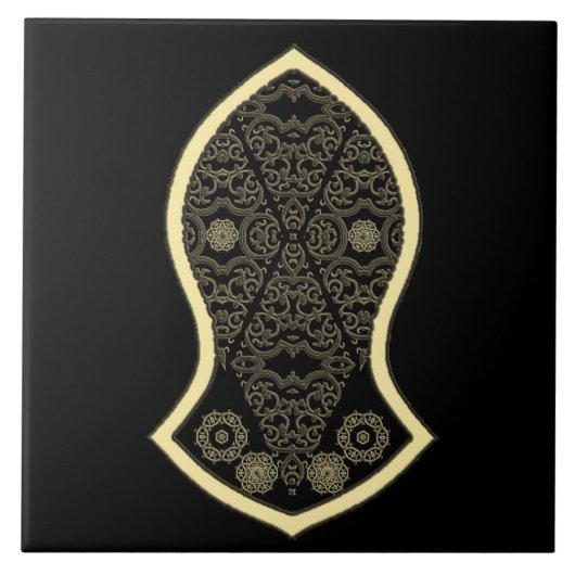 De sandaal van de profeet (Golden) Tegeltje (Voorkant)