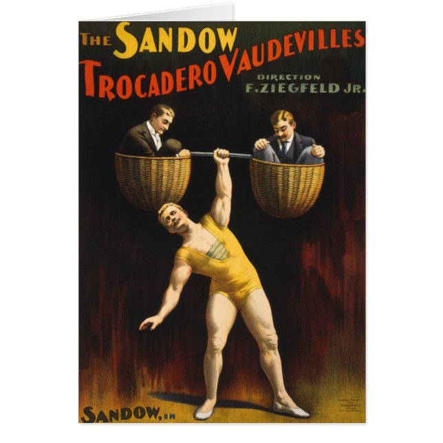 De Sandow Eugen Sandow Vaudeville Gewichtheffer (Voorkant)