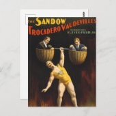 De Sandow Eugen Sandow Vaudeville Gewichtheffer Briefkaart (Voorkant / Achterkant)