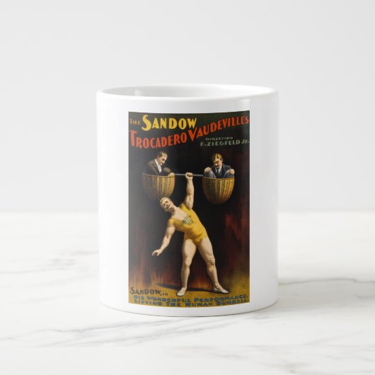 De Sandow Eugen Sandow Vaudeville Gewichtheffer Extra Grote Beker (Voorkant)