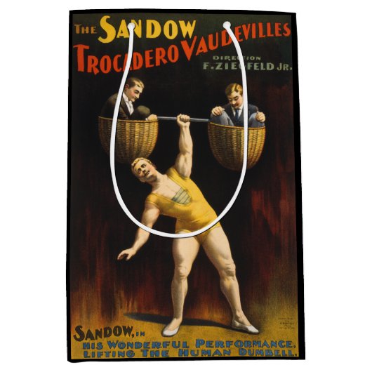 De Sandow Eugen Sandow Vaudeville Gewichtheffer Medium Cadeauzakje (Voorkant)