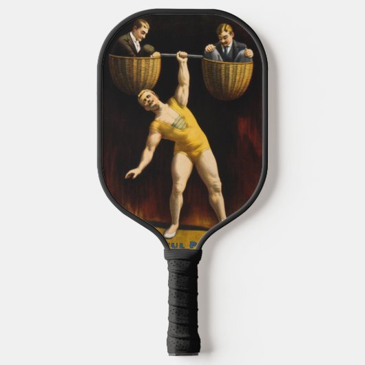 De Sandow Eugen Sandow Vaudeville Gewichtheffer Pickleball Paddle (Voorkant)
