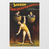 De Sandow Eugen Sandow Vaudeville Gewichtheffer Raamsticker (Vel)