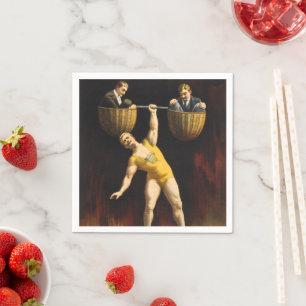 De Sandow Eugen Sandow Vaudeville Gewichtheffer Servet