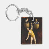 De Sandow Eugen Sandow Vaudeville Gewichtheffer Sleutelhanger (Voorkant Links)