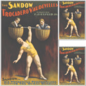 De Sandow Eugen Sandow Vaudeville Gewichtheffer Sticker (Voorkant)