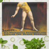De Sandow Eugen Sandow Vaudeville Gewichtheffer Theedoek (Gevouwen)