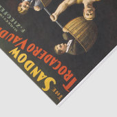 De Sandow Eugen Sandow Vaudeville Gewichtheffer Tissuepapier (Detail)