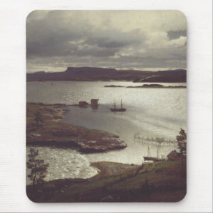 De Sandvik Fiord van Hans Gude Muismat