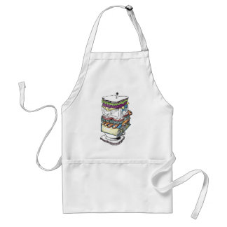 De Sandwich Apron Standaard Schort