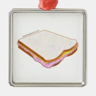 De sandwich van de Ham Metalen Ornament