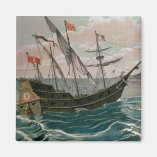 De Santa Maria nadert de kust van de Nieuwe W Magneet