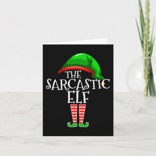 De Sarcastische Elf Familie die Kerst met elkaar i Kaart