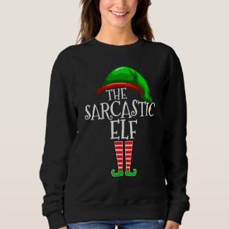 De Sarcastische Elf Familie Matching Groep Kerstmi Trui