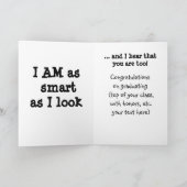 De sarcastische & Grappige Kaart van de Afstuderen (Binnen)