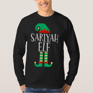De Sariyah Elf Familie Matching Kerstmis Pyjama T-shirt