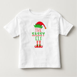 De sassy Elf-kerstfamilie komt overeen met Pajama Kinder Shirts