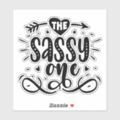 De Sassy One Sticker (Vel)