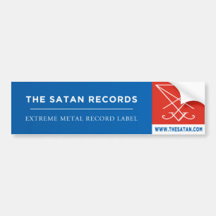 De Satan Records Bumpersticker 1