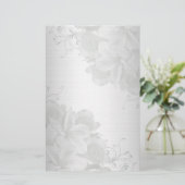 De satijn-blik van Plumeria Briefpapier (Staand voorkant)