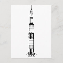 De Saturn V Rocket Briefkaart