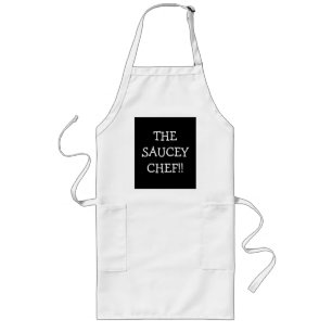 De Saucey Chef >Funny Sayings op apronse wijze Lang Schort