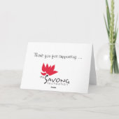 De Savong Kinder kaart (Achterkant)