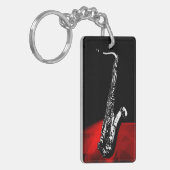 De saxofone sleutelhanger (Voorkant Links)