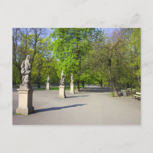 De Saxon Garden in Warschau Briefkaart